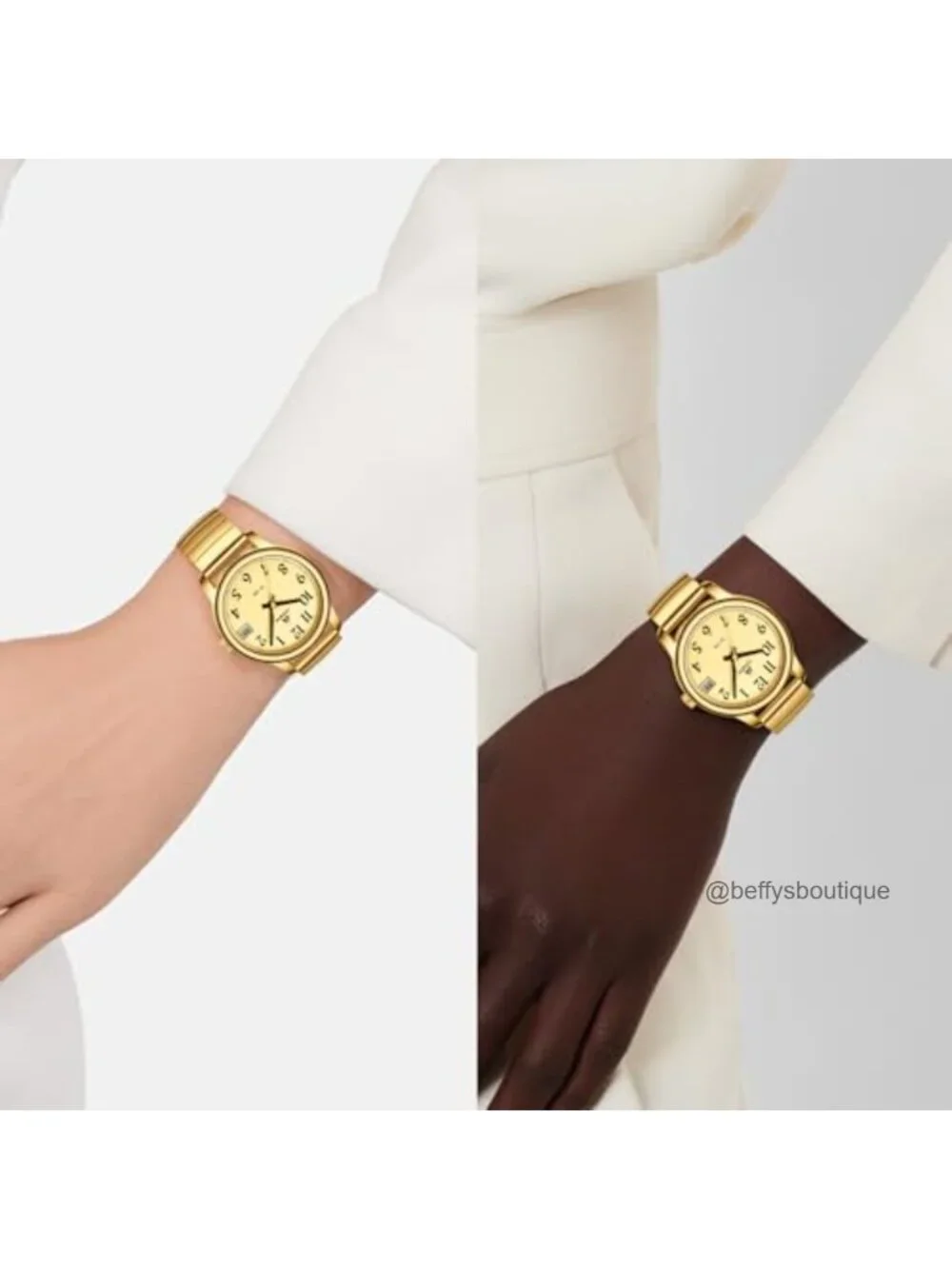 Women's Stainless Steel Quartz Wrist Watch - Analog Classic Round Dial